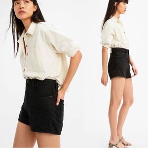 Levi's WellThread Ribcage High Waisted Shorts
